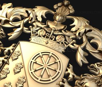 Coat of arms (GR_0268) 3D model for CNC machine